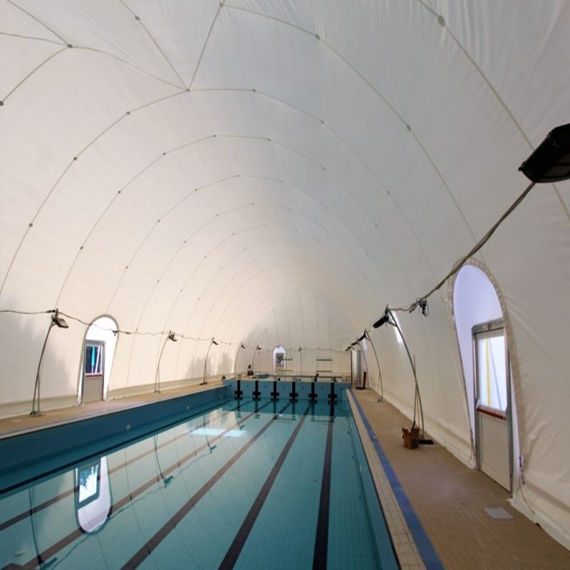 All-Encompassing Weather-Resistant Inflatable Swimming Pool Dome Tent