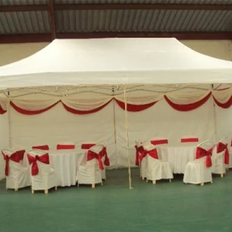 black party tent