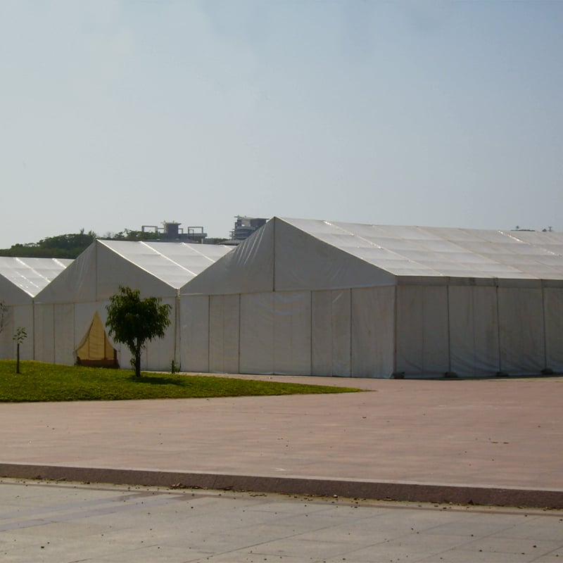 Large Portable Structure Pvc Fabric And Steel Frames Industrial Warehouse Tent