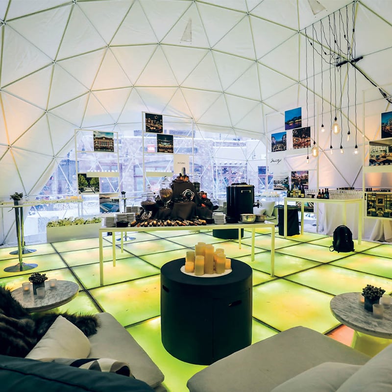 All-Weather Capability Inflatable Event Dome Structures